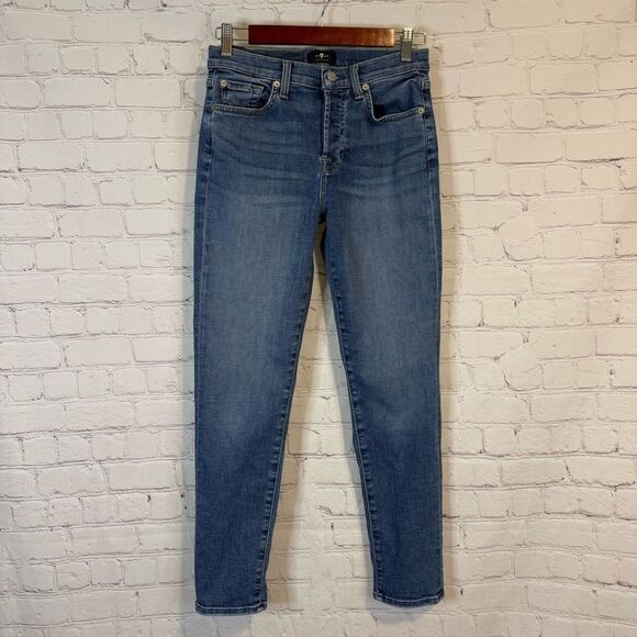7 For All Mankind Denim - 7 For All Mankind Dark Wash Skinny Jeans size 25